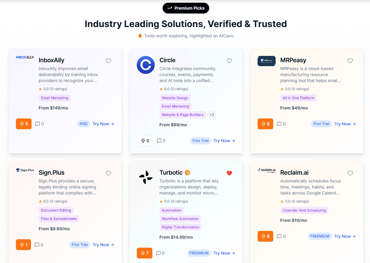 AICavo — toolCards